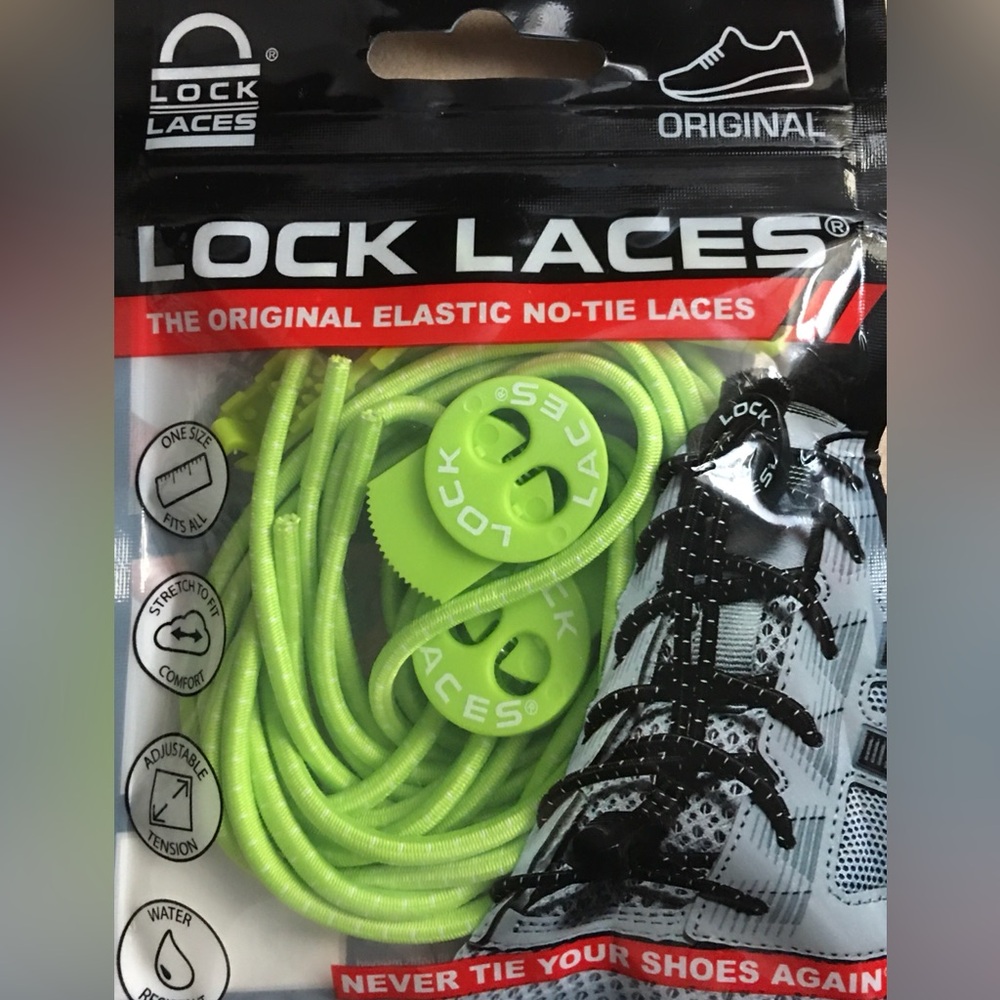 Lock Laces Original No-Tie Shoelaces
One Size Fits All
Sour Green Apple 🍏
NWOT